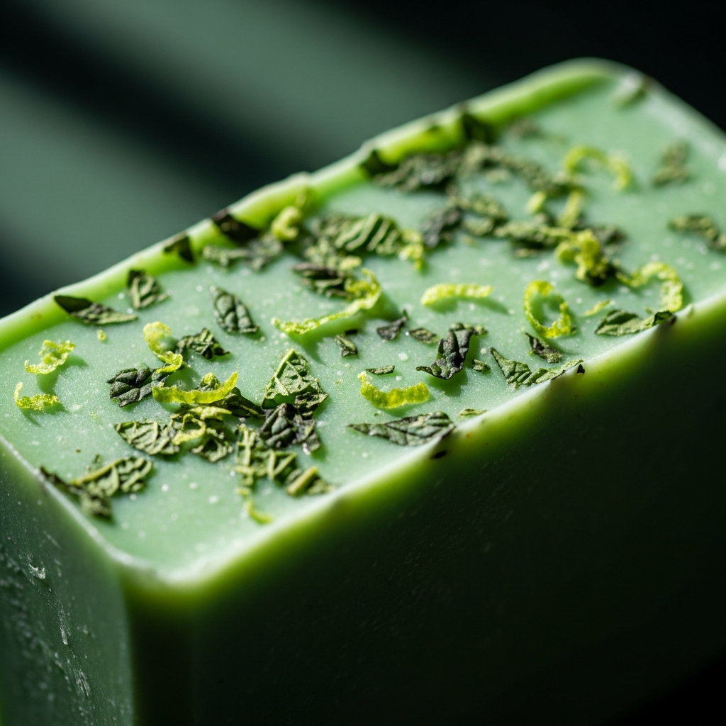soap mint lime detail