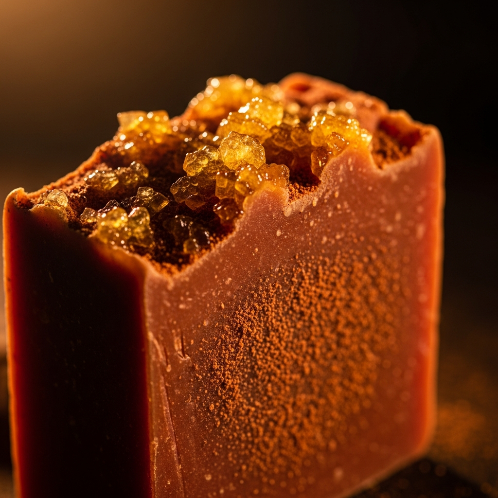soap red sandal honey detail